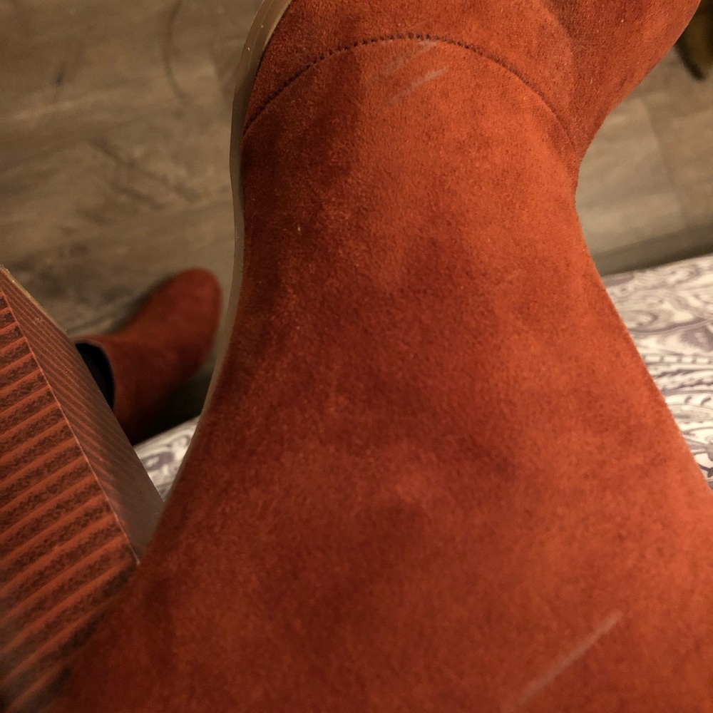 Suede booties